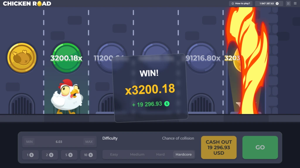 Picha ya skrini ya bonasi ya Yai la Dhahabu ya Chicken Road